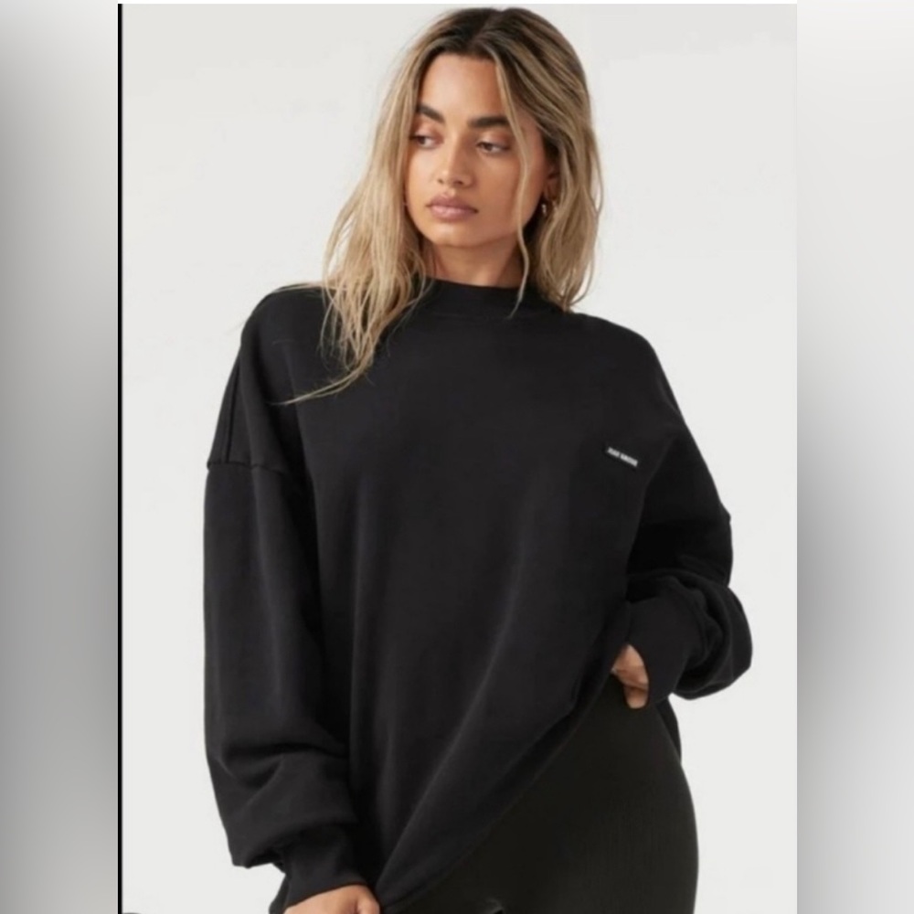 Brand new without tags Joah brown black crewneck sweatshirt. One Size.